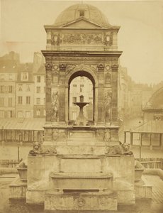 Az Ártatlanok kútjának homlokzata, Párizs alkotó: Charles Marville