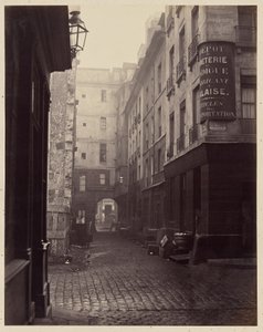 „Rue au Lard”, Párizs alkotó: Charles Marville