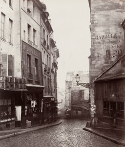 Rue de la Montagne-Sainte-Geneviève a Rue LaPlace kereszteződésének közelében (Rue de la Montagne-Sainte-Geneviève prés de carrefour de la rue LaPlace) alkotó: Charles Marville