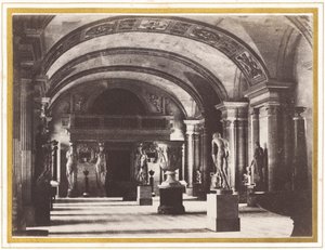 A kariatidák terme a Louvre Múzeumban alkotó: Charles Marville