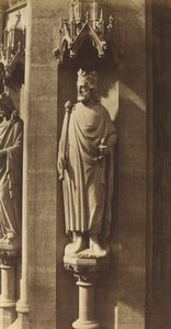 Clovis szobra, Sainte-Clotilde templom, Párizs alkotó: Charles Marville
