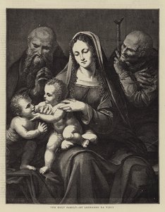 A Szent család, Leonardo da Vinci