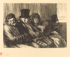 vidám vonat alkotó: Charles Maurand after Honoré Daumier