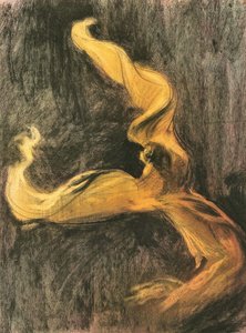 Loie Fuller sárga ruha, c. 1895.