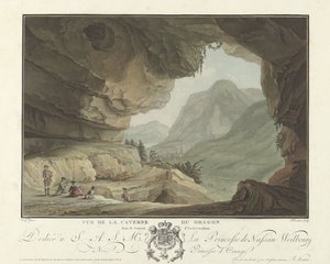 Kilátás a tájra a Sárkány-barlangból Vue de la Caverne du Dragon dans le Canton d
