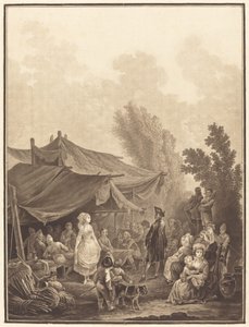 Noce de Village falusi esküvő, 1785. alkotó: Charles Melchior Descourtis