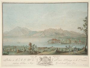 Kilátás Schadauból a Thun-tóra (Kelemen után)