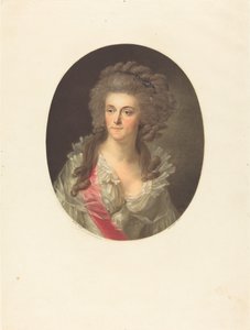 Frederica Sophia Wilhelmina porosz, Orange Nassau hercegnője alkotó: Charles Melchior Descourtis after Friedrich Tischbein