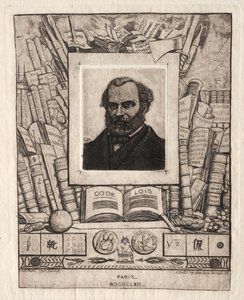Armand Gueraud nantes-i nyomdász és levelező, 1862. alkotó: Charles Meryon
