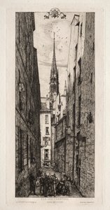 Chantrey Street, Párizs, 1862. alkotó: Charles Meryon