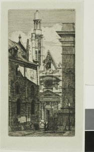 St. Etienne du Mont-templom, Párizs alkotó: Charles Meryon