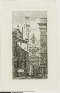 St. Etienne du Mont-templom, Párizs alkotó: Charles Meryon