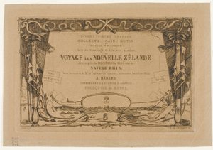 Egy új-zélandi utazás borítója (1842-46) alkotó: Charles Meryon