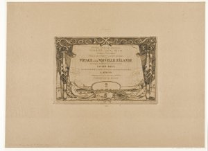 Egy új-zélandi utazás borítója (1842-46) alkotó: Charles Meryon