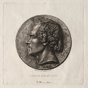 Evariste Boulay-Paty, költő, 1861. alkotó: Charles Meryon
