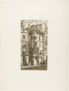 Tornyos ház, rue de la Tixéranderie alkotó: Charles Meryon
