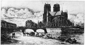 LAbside, c1841-1868, 1924 alkotó: Charles Meryon