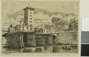 Notre-Dame szivattyú, Párizs alkotó: Charles Meryon