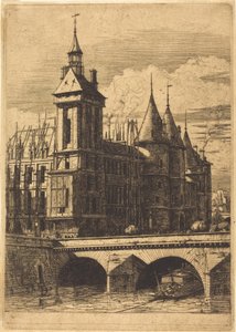 Az Óratorony, Párizs (The Clock Tower, Paris) alkotó: Charles Meryon