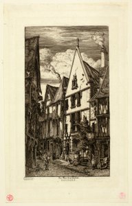 Rue des Toiles, Bourges alkotó: Charles Meryon
