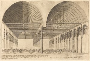 A Salle des Pas-Perdus az egykori Palais-de-Justice-ban, Párizsban (Az Igazságügyi Palota előkamrája, Párizs) alkotó: Charles Meryon