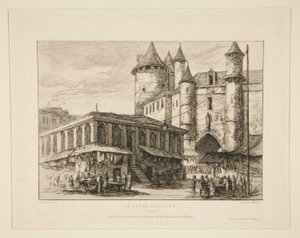 A Grand Chatelet [1780 körül i alkotó: Charles Meryon