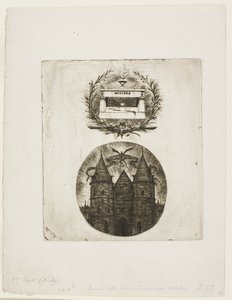 Molière sírja, Père-Lachaise temető, Párizs és az Igazságügyi Palota régi kapuja, Párizs alkotó: Charles Meryon