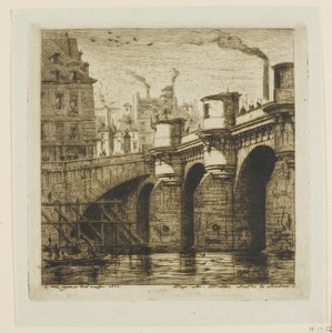Pont Neuf, Párizs alkotó: Charles Meryon