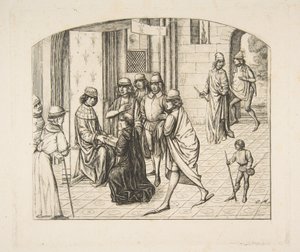 Valerius Maximus bemutatása XI. Lajos királynak alkotó: Charles Meryon