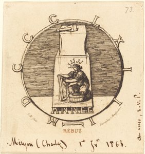 Rebus: "Itt fekszik az ősi vendetta" (Rebus: "Itt fekszik az ősi vendetta") alkotó: Charles Meryon