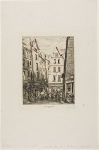 Rue Pirouette, Les Halles, Párizs alkotó: Charles Meryon