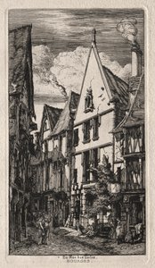 Rue des Toiles, Bourges alkotó: Charles Meryon