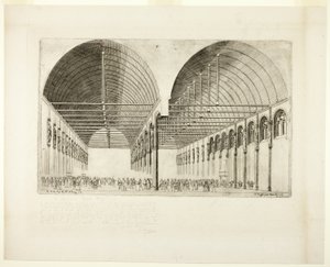 A Palais de Justice előszobája, Párizs alkotó: Charles Meryon