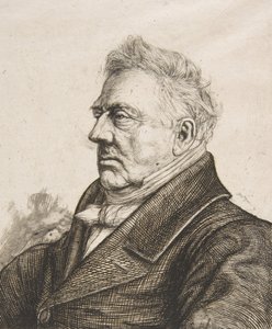 Louis Jacques Marie Bizeul breton régész egy fénykép után, 1861. alkotó: Charles Meryon