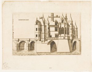 A Chenonceau-i kastély, sz. 2 alkotó: Charles Meryon