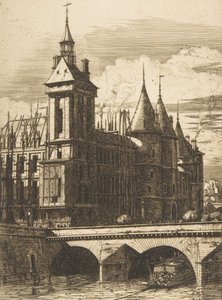 Óratorony, Párizs, 1852. alkotó: Charles Meryon