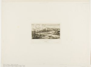 A kis francia kolónia Akaroában, 1845 alkotó: Charles Meryon