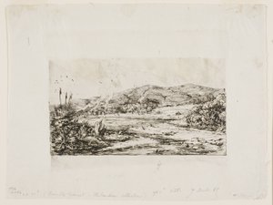 A kis francia kolónia Akaroában, 1845 alkotó: Charles Meryon