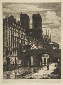 A Petit Pont, Párizs alkotó: Charles Meryon