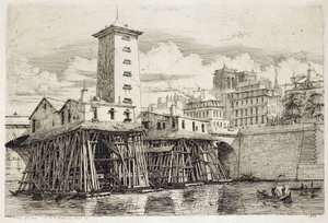 A szivattyú, Notre Dame alkotó: Charles Meryon