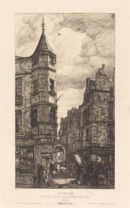 Turret, Street of the School of Medicine, 22, Párizs alkotó: Charles Meryon