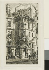 A rue de la Tixeranderie tornya. alkotó: Charles Meryon
