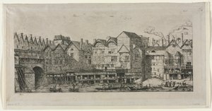Kilátás Párizs város egy részének a 17. század vége felé, 1861. alkotó: Charles Meryon