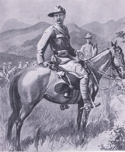 Lumer dandártábornok, az After Pretoria: The Guerilla War című filmből, a Harmsworth Bros Limited, 1901 alkotó: Charles Mills Sheldon