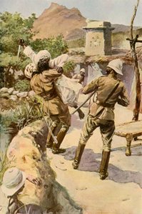 Roberts megmentette egy katona Bhagwanában, 1901. alkotó: Charles Mills Sheldon