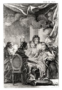 Jelenet Voltaire (1694-1778) „L