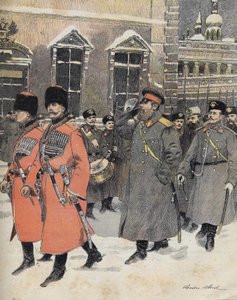 III. Sándor orosz császár (cár) január 1-jén a szentélybe ment alkotó: Charles Morel
