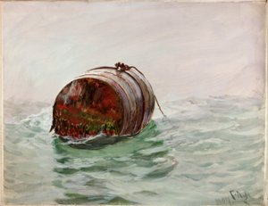 Bója (testszín és akvarell papíron) alkotó: Charles Napier Hemy