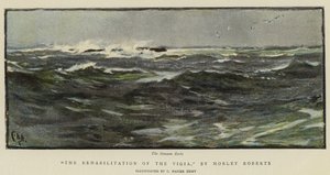 Illusztráció a Vigia rehabilitációjához, Morley Roberts alkotó: Charles Napier Hemy