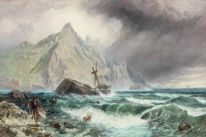 Egy fregatt roncsa Spanyolország déli partján, 1863
